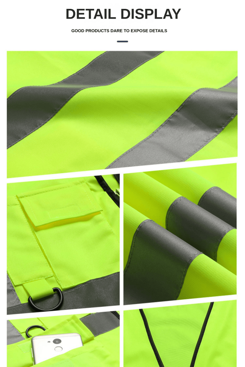 Wholesale Multi Pocket Reflective Safety Clothing Construction Vest Reflective Vest Traffic Safety Vest