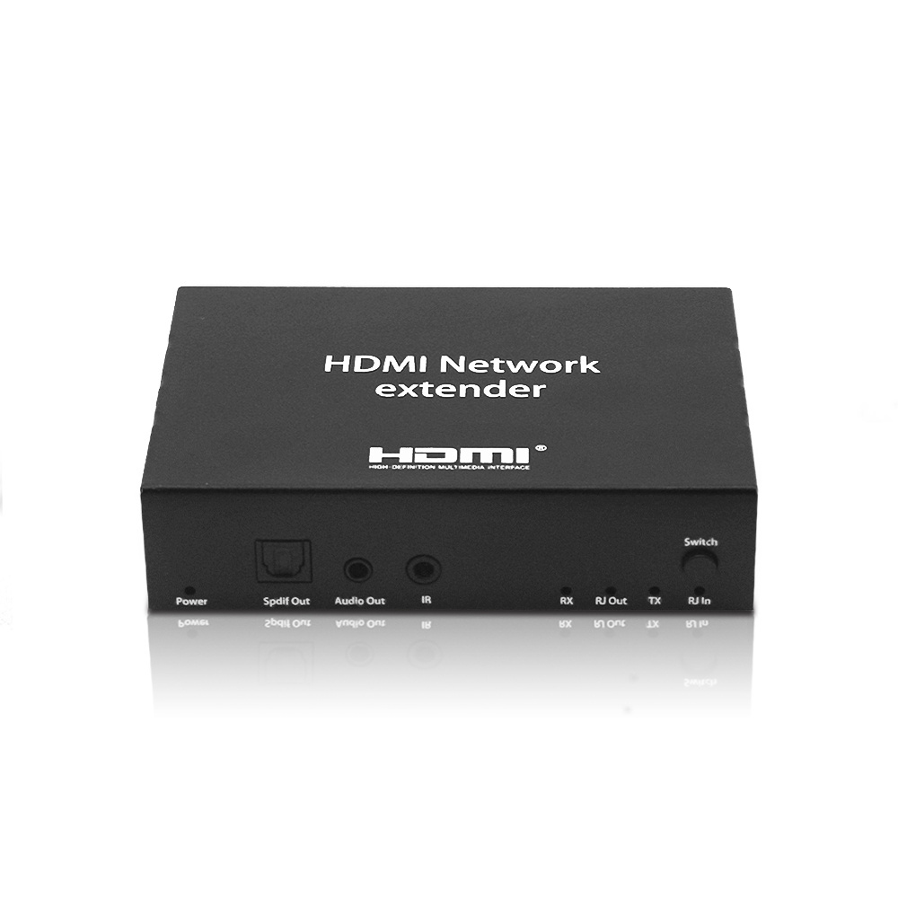 HDMI Extender transmitter receiver 100M HDMI V1.4 support 4K @30Hz KVM extender with IR extension by cat-5e/6 cable rj45 port