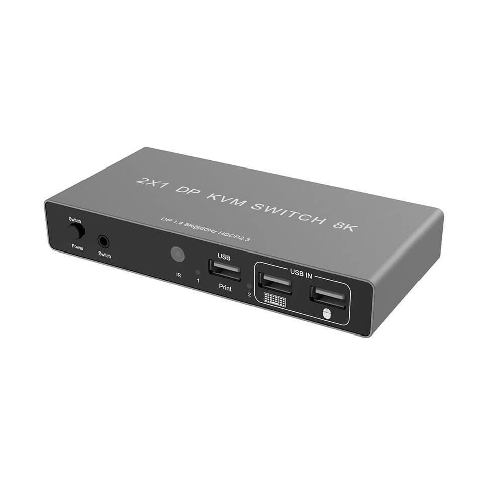 4K 120Hz  8K 60Hz 4K 120Hz DP1.4 kvm switch 2 hdmi kvm switch