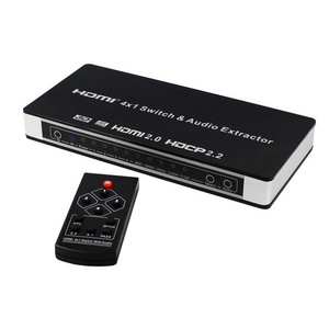 4K 60Hz HDR ARC18Gbps HDMI 2.0  HDCP 2.2 4x1 HDMI Switch with audio extractor in category other home audio video