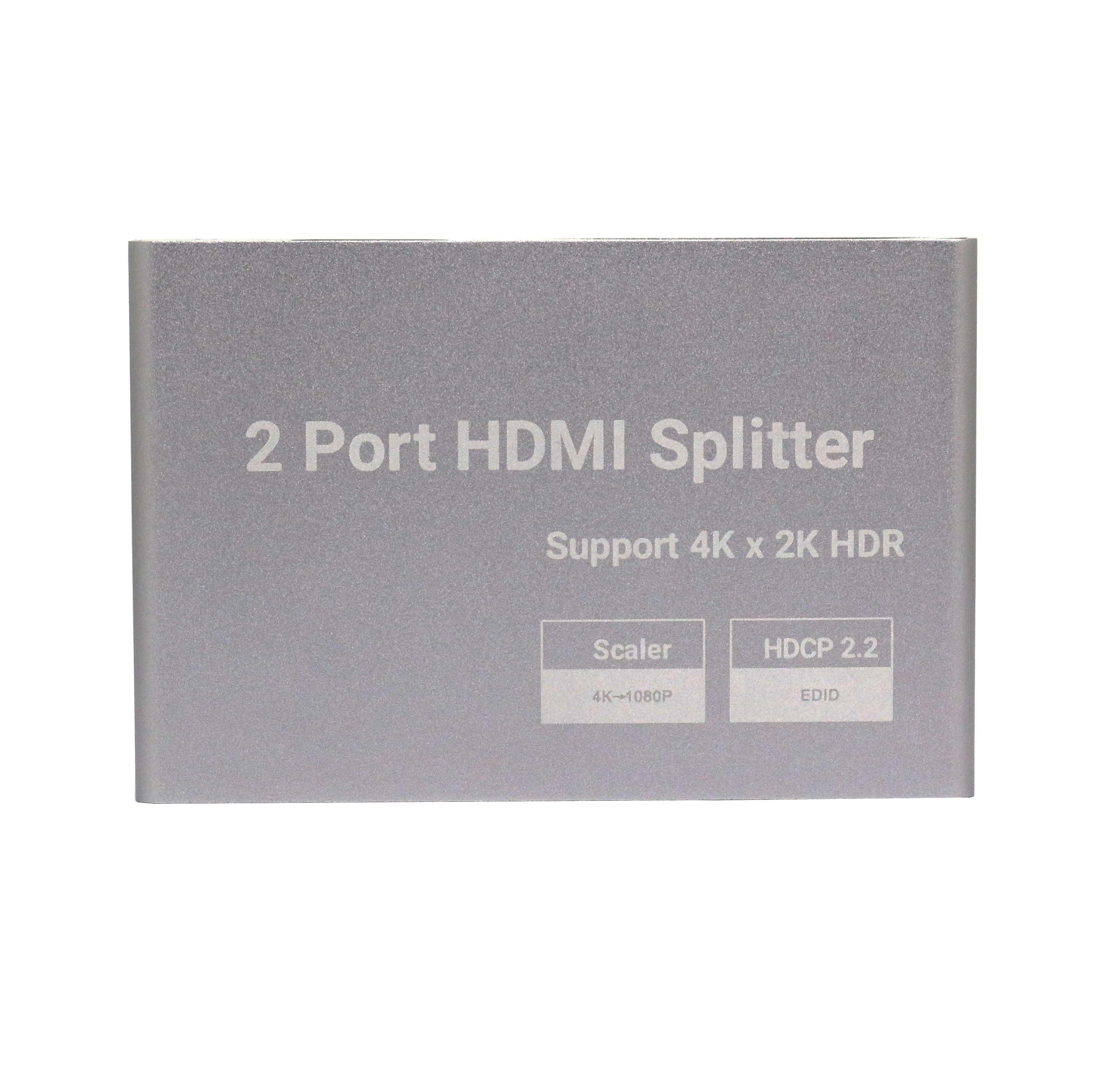 HDMI Splitter 1 in 2 out support HDMI 2.0 HDCP 2.2 HDR 18G YUV: 4:4:4