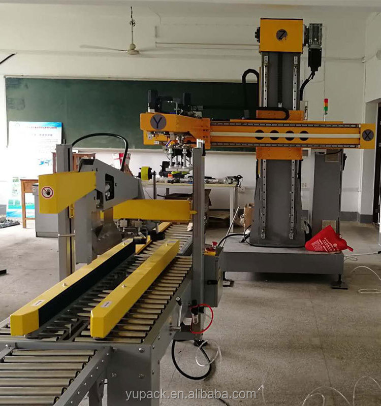 Auto Box/Case/Carton Coordinate Formula Palletizer Gantry Palletizing Machine with Stacking Machine Pallet Dispenser and Stacker