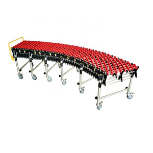 Gravity Flexible Expandable Plastic Skate Wheel Roller Conveyor