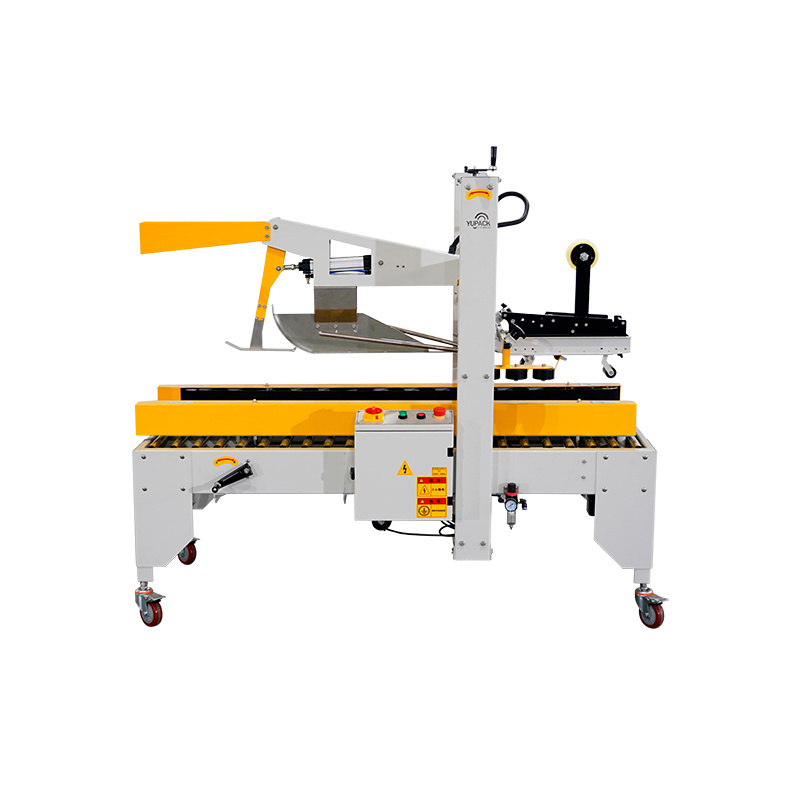 Automatic Flaps Folding Carton Sealing Machine , Case Box Tape Sealer