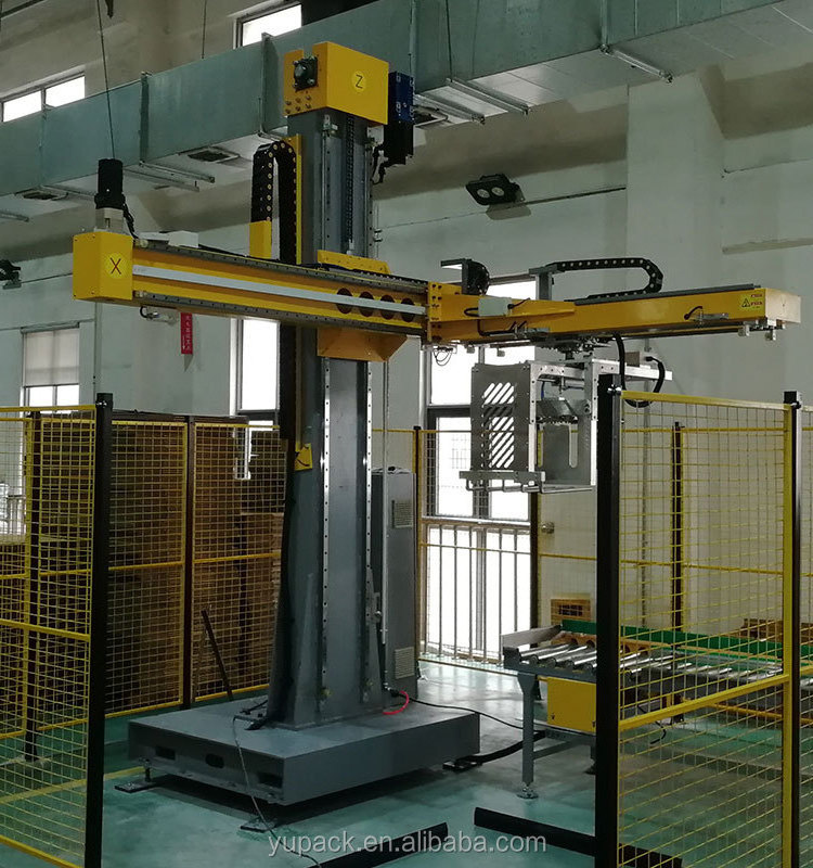 Auto Box/Case/Carton Coordinate Formula Palletizer Gantry Palletizing Machine with Stacking Machine Pallet Dispenser and Stacker