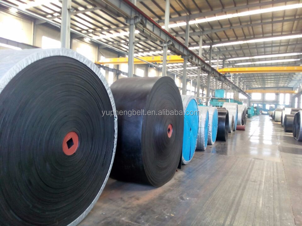 China Rubber Cold-resistant EP fabric canvas for heavy duty in winter durable good trough capacity Flat Conveyor Belt