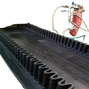 Customize Inclined Sidewall Conveyor Belt durable Skirt Side Wall Rubber Conveyor Belt