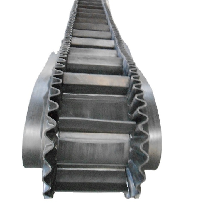 Industrial sidewallConveyor belt  sand plastic modular sidewall Belt Conveyor Truck Loading Unloading Conveyor