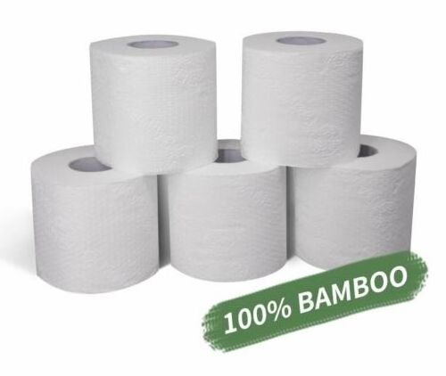 FSC Tree Free Eco Bamboo Toilet Paper Bath Tissue With Plastic Free Packaging, Made of 100% sustainable bamboo 100% plastic free