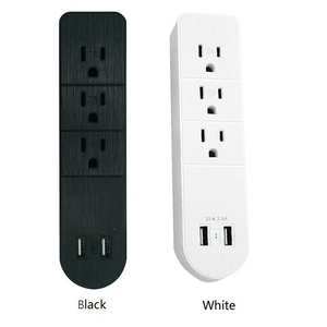 New Trend USA Power Surge Protector Electrical AC Way Outlet Cord Multi USB Switch Plug Tabletop Extension Socket