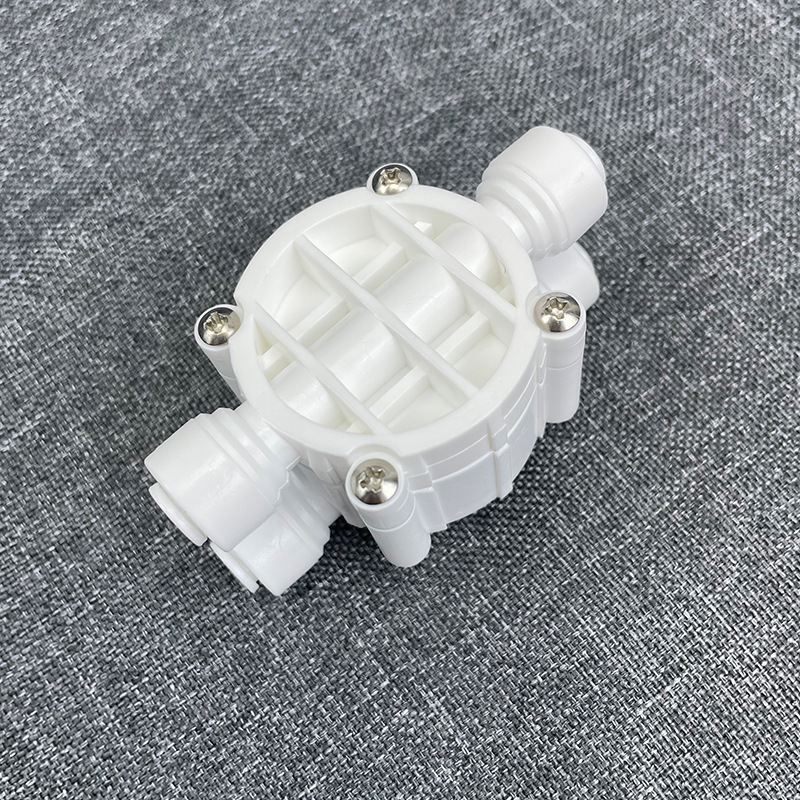 1/4 or 3/8inch 4 way Tube Automatic Shut Off Valve with Quick-Connect Fittings for RO Reverse Osmosis water filter system