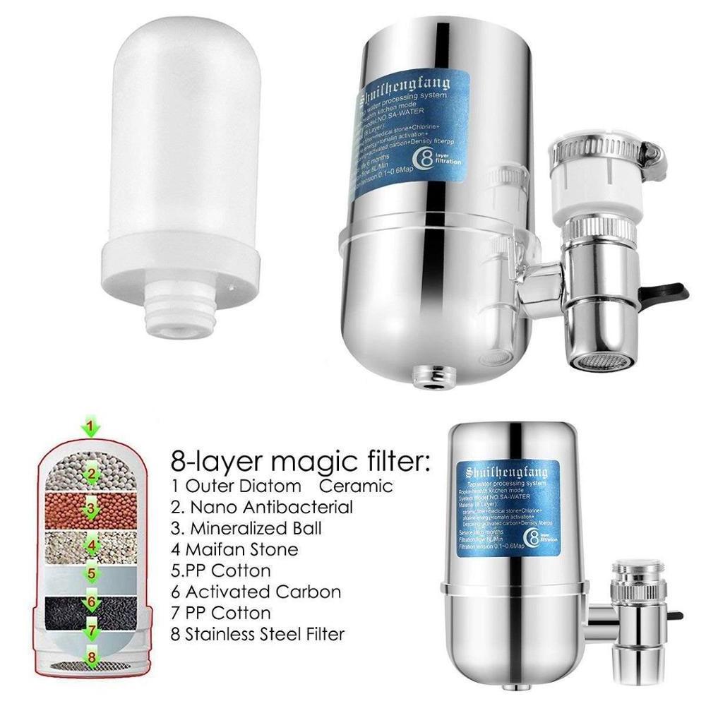 Sep promotion 20% discount high quality ceramic defluoridation  faucet water filter purifier with 8 stage filter cartridge