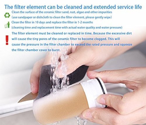 Sep promotion 20% discount high quality ceramic defluoridation  faucet water filter purifier with 8 stage filter cartridge