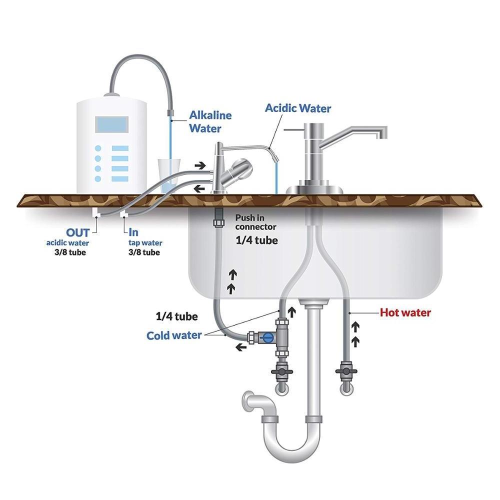 Chrome Plated kangen machine extra Faucet for all water ionizer machine