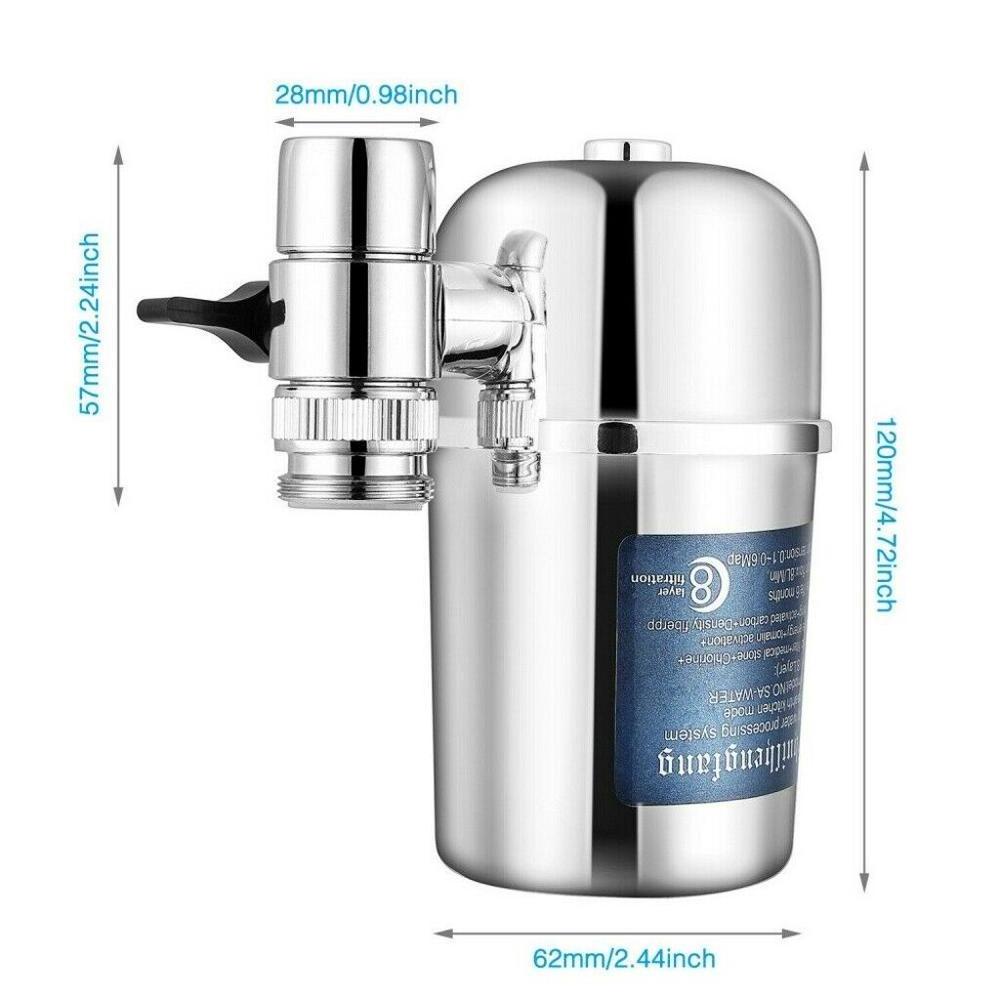 ROHS Material 0.1 micron RO tap connected water filter with 8 layer ceramic cartridge OEM