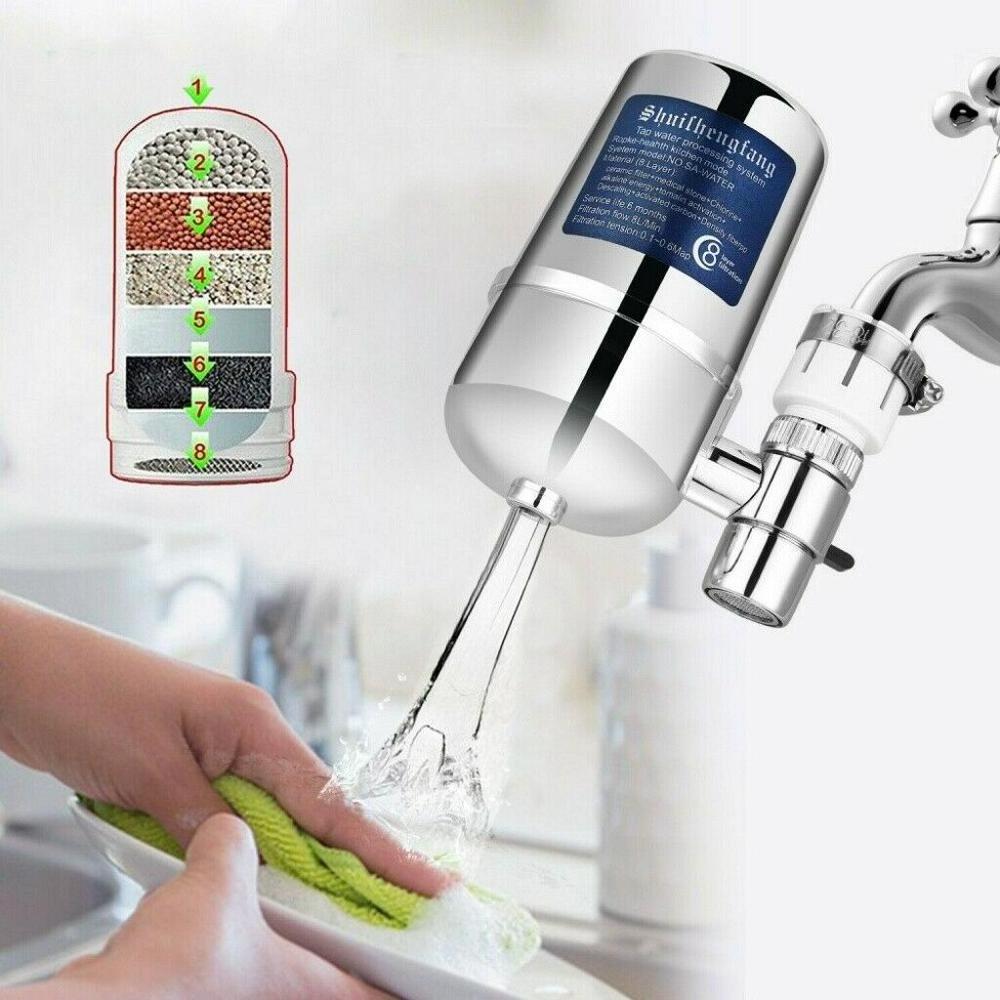 ROHS Material 0.1 micron RO tap connected water filter with 8 layer ceramic cartridge OEM