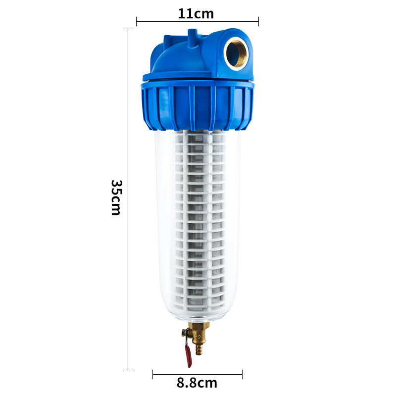 Fast flow Interface Water Filter Front Filter Backwash Filter Water Purifier with self-clean stainless steel cartridge