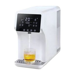 None install counter top desktop RO water purifier water purification tablets for drinking and with hot water dispenser