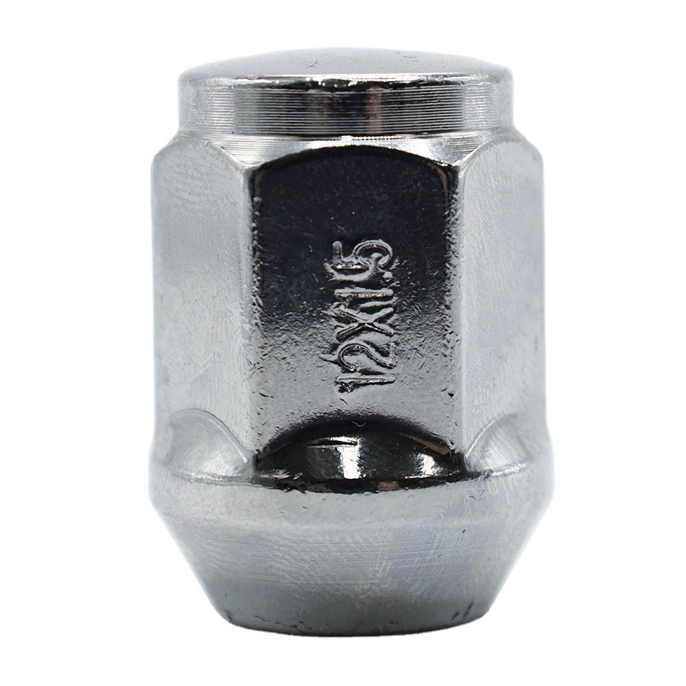 1.31in Length M12x1.5 20mm Hex Chrome Compatible with Select Models Chrome Long Cone Seat wheel lug nut set