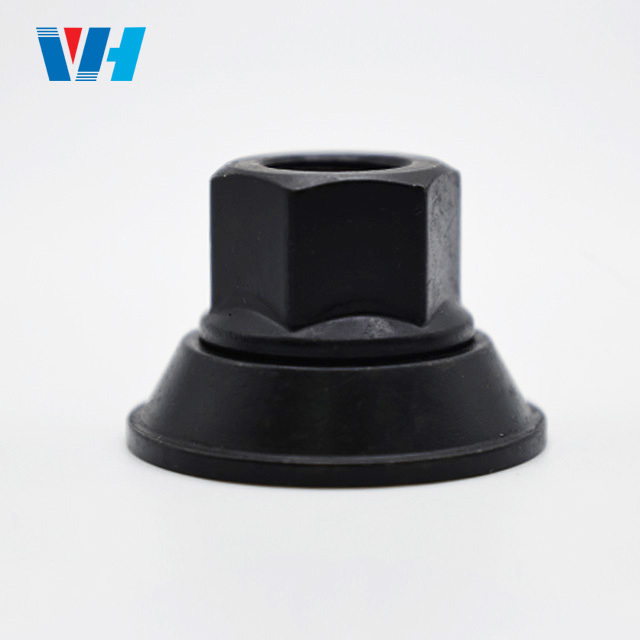 1.06in Length 22mm Hex  9/16x8  Compatible with Select Models  Chrome Wheel Cover Retaining Nut black