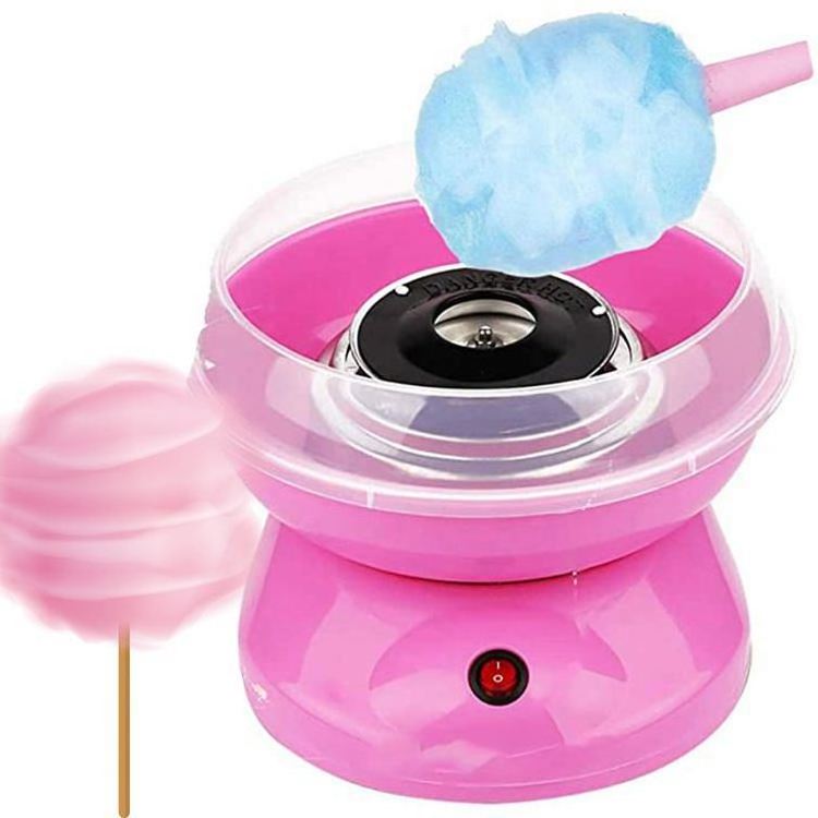 top list Home Mini Electric Portable DIY Pink Sweet Cotton Candy Floss Maker Machine for Kid in white colour