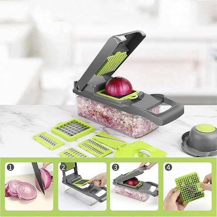 top list Multifunctional Vegetables Cutter Fruits Slicing Pine Apple All in One Dicer Vegetable Fruit Slicer Cutter