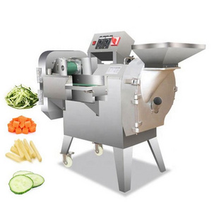 Hot sale Commercial Dicer Slicer chopper Shredder Cutter Double Heads Roots Leafy tomato potato fruit Vegetables Cutting Machine