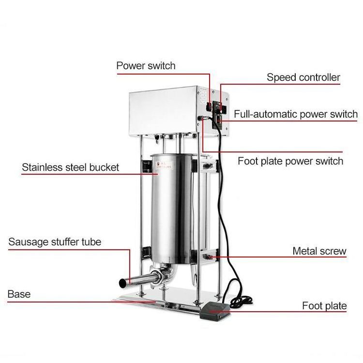 Precio Embutidora De Chorizo Industrial Stainless Steel Sausage Make Machine Complete