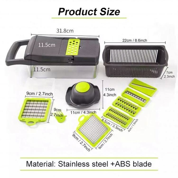 top list Multifunctional Vegetables Cutter Fruits Slicing Pine Apple All in One Dicer Vegetable Fruit Slicer Cutter