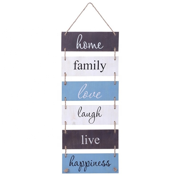 Home Family Love Laugh Live Happiness Interior Home Decorative Wall Home Decor Wooden Wall Hanging Rack