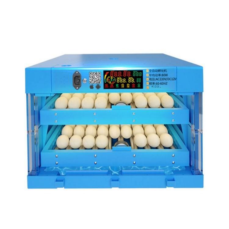 2018 newest design elegant blue 300 egg incubator for chicken /duck /goose/turkey for sale