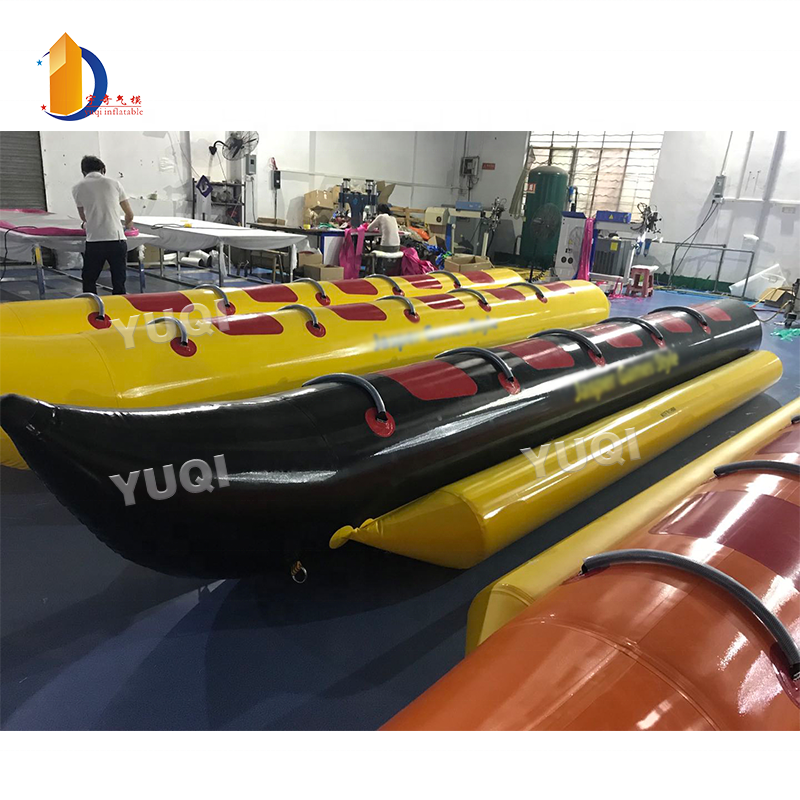 YUQI factory inflatable water toys floating water games banana boat for kids and adults