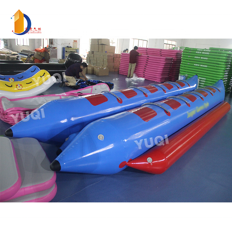 YUQI factory inflatable water toys floating water games banana boat for kids and adults