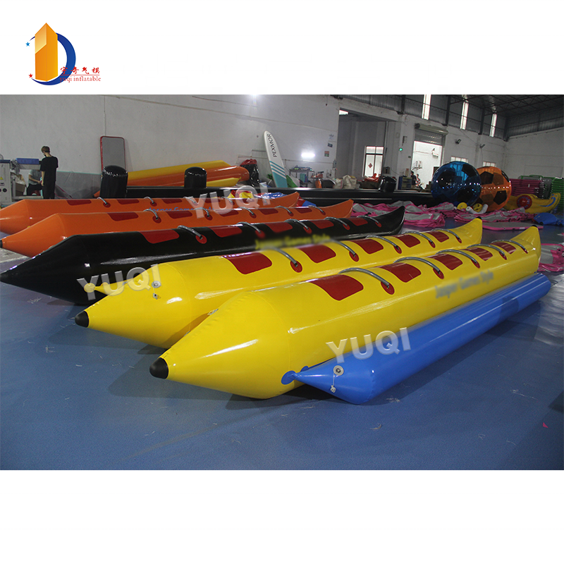 YUQI factory inflatable water toys floating water games banana boat for kids and adults