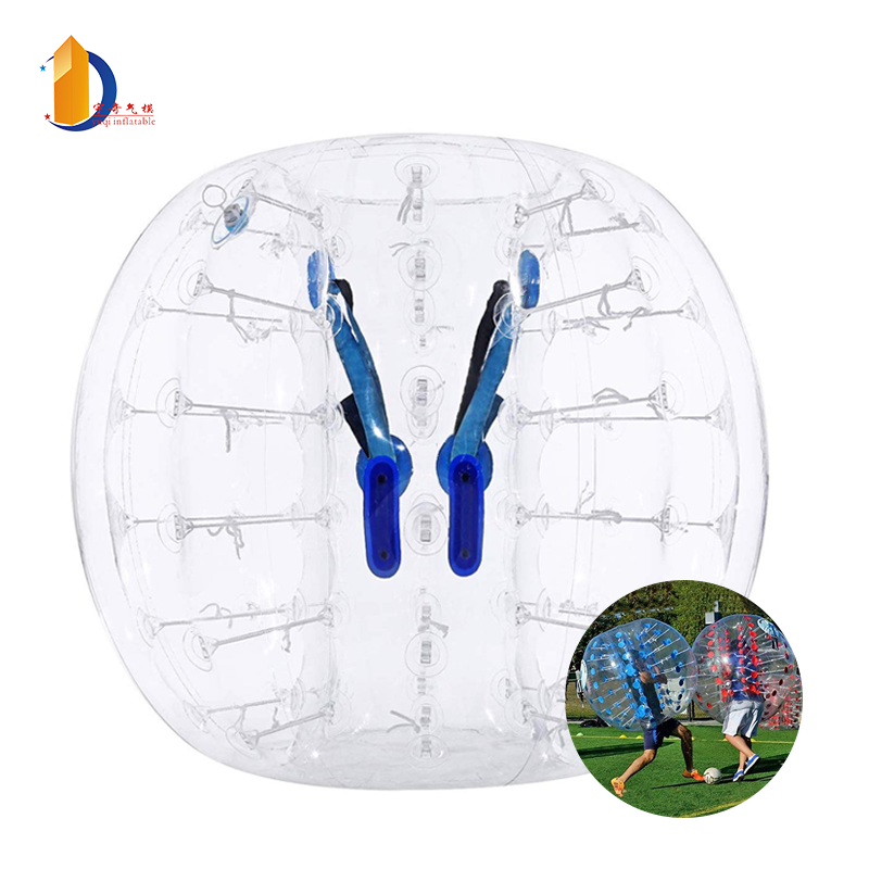 YUQI 1.2M/1.5M Inflatable Bumper Ball 4ft/5ft Diameter Bubble Soccer Ball 0.8mm PVC Transparent Material Human Knocker Zorb Ball