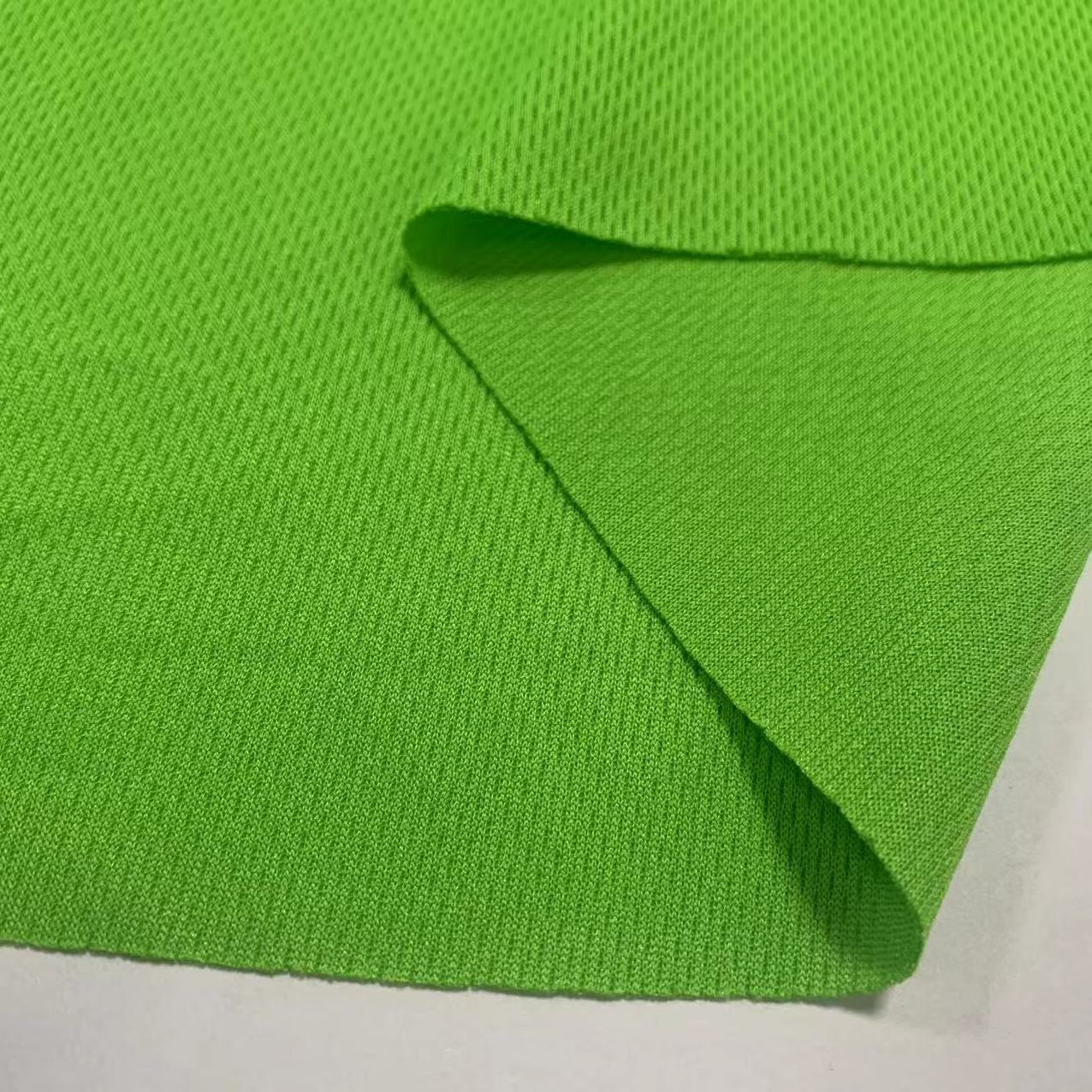 NO MOQ Many Colors Inventory Bird Eye Mesh Fabric 100%Polyster Knitted Eyelet Mesh Fabric 135GSM For T-shirts, Cloth Lining