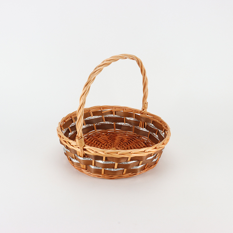 Sawdust garden semi-willow piece oval handmade home decoration storage basket vine wicker basket