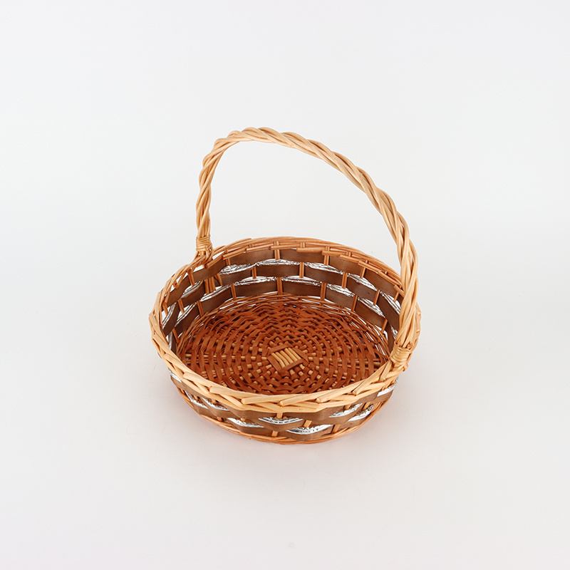 Sawdust garden semi-willow piece oval handmade home decoration storage basket vine wicker basket