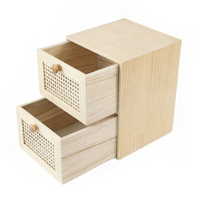 High Quality Wood Desktop Organizer Mini Office Desk Drawer Wooden and Bamboo Small desktop storage cabinet