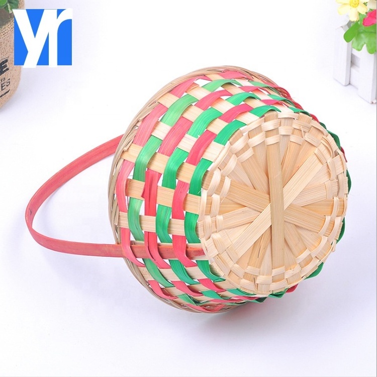 Multi specification bamboo easter baskets wholesale making supplies