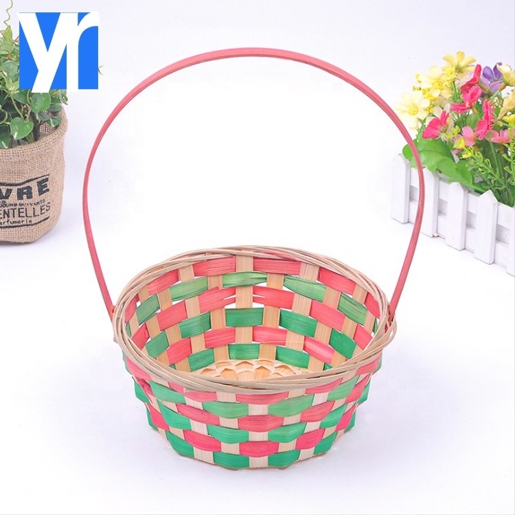 Multi specification bamboo easter baskets wholesale making supplies