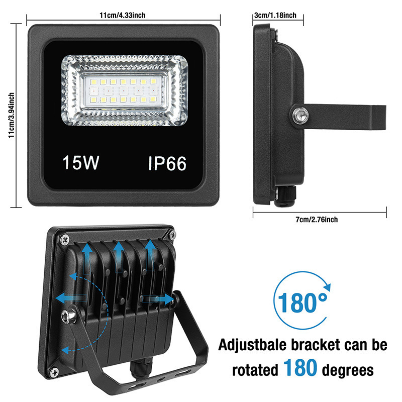 Smart Led Flood Light  15w 25w 50w 100w  RGBW Flood Light  With Remote Control Flood Light RGB