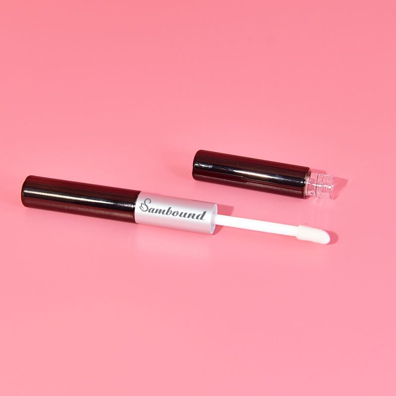 white dual ended mascara and lip gloss bottle two side lip gloss tubes two sided with two sides