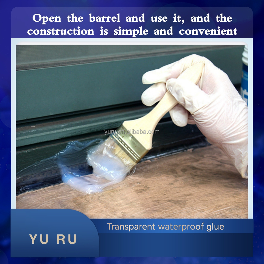 Yu Ru Waterproofing Chemicals Waterproof Liquid Leak Proof Spray Brush Transparent Waterproof Sealant Glue