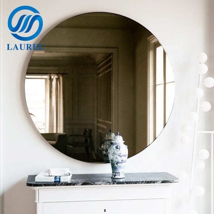 Round colored tinted wall mirror glass for sale