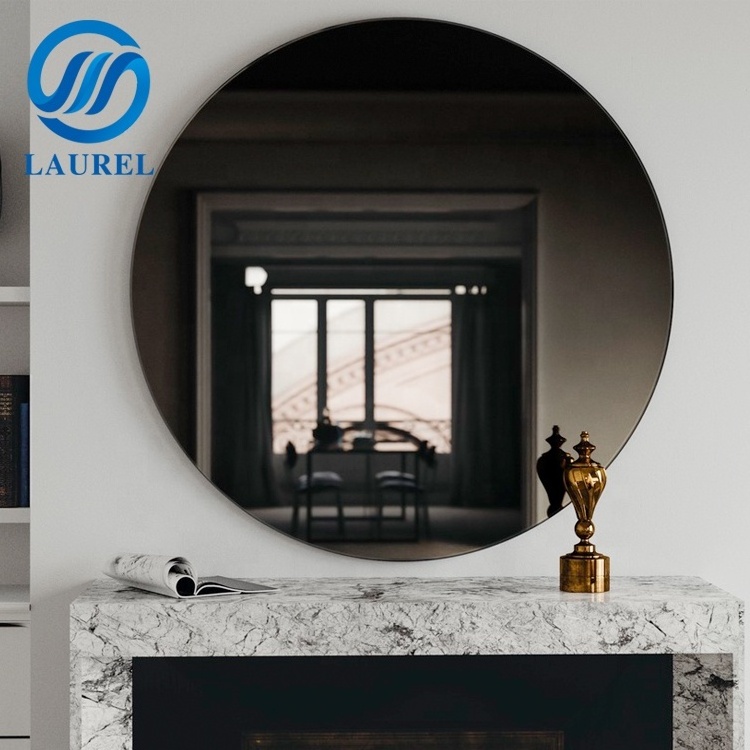 Round colored tinted wall mirror glass for sale