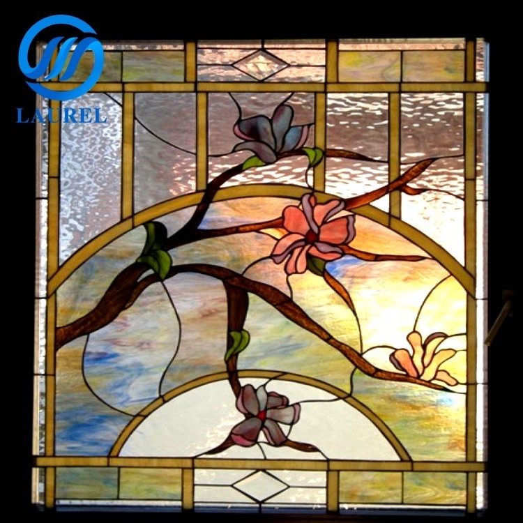 Hot sale church colored glass for stained glass door