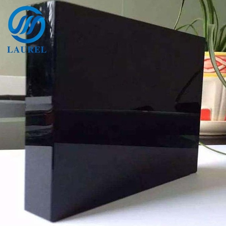 8mm black tempered glass grey tinted tempered glass for building