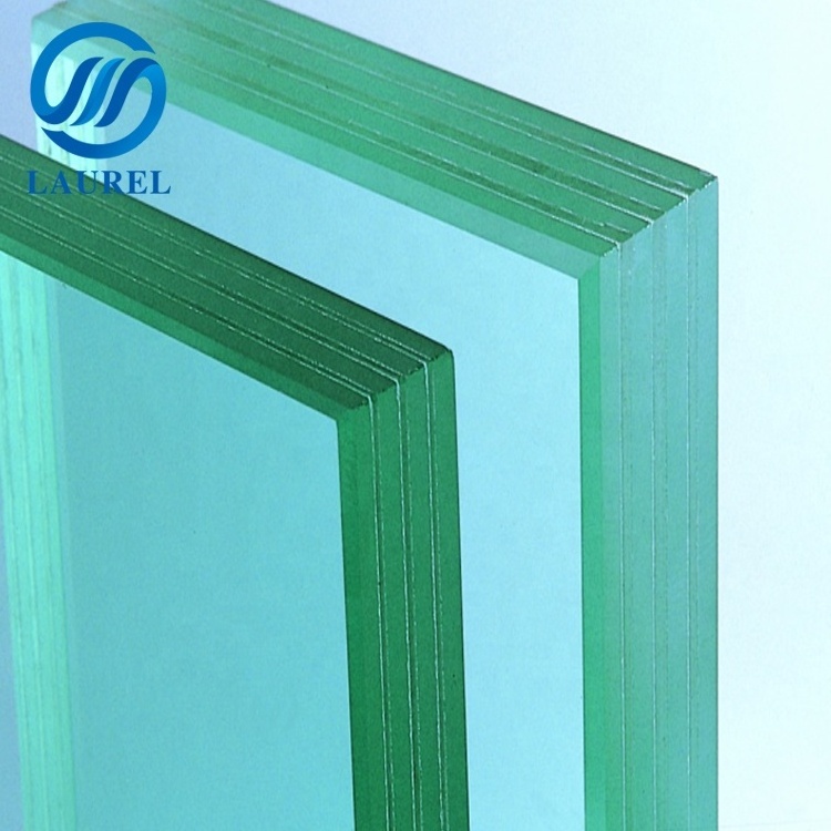 triplex tempered glass laminated bulletproof glass with safety