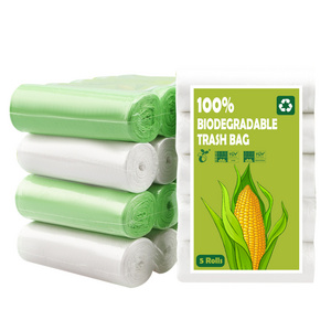 YURUI Wholesale 100% Compostable Corn Starch Dustbin Bin Roll Trash Large Compactor Bag Plastic Big Biodegradable Garbage Bags